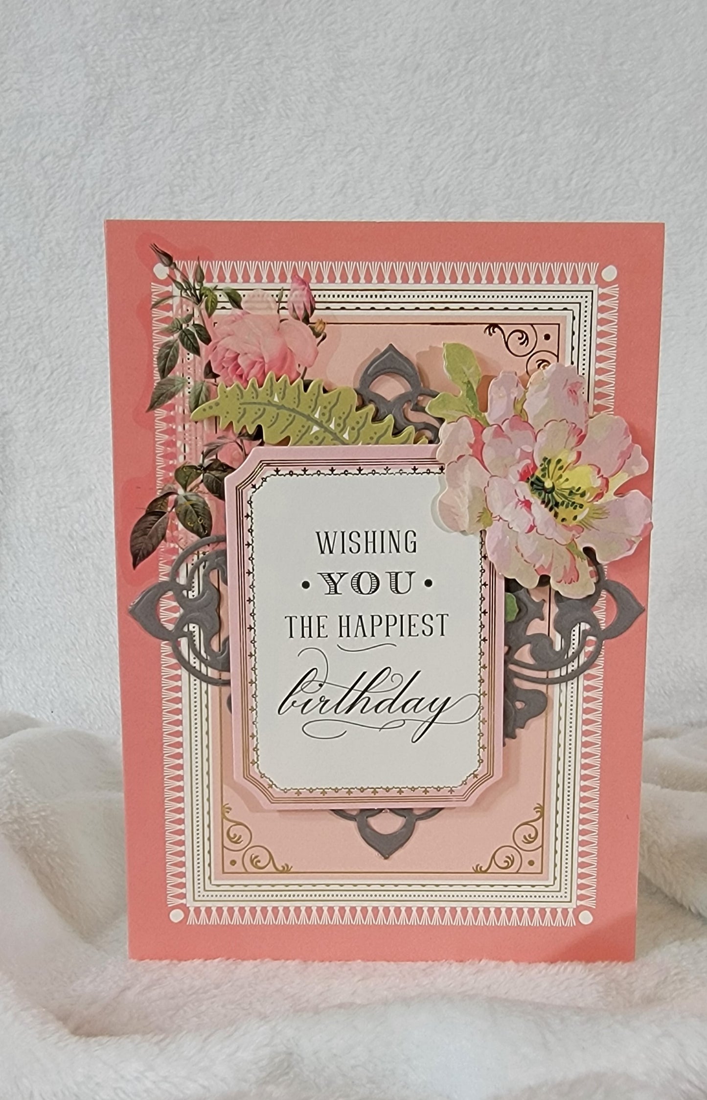 WISHING YOU THE HAPPIEST BIRTHDAY GREETING CARD/ 4 Styles